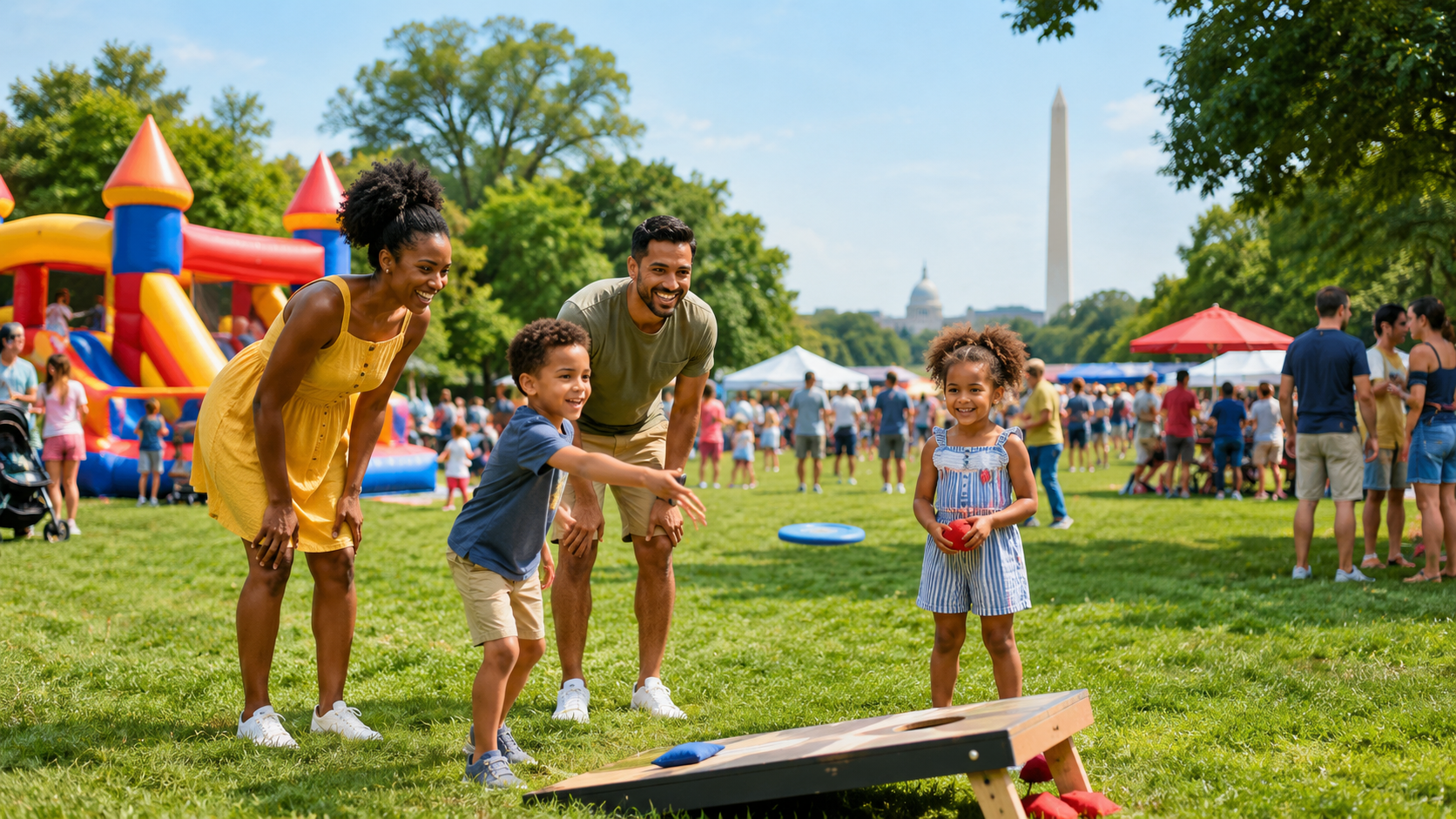 Family-friendly outdoor festival in the DMV with games and a lively summer atmosphere